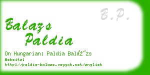 balazs paldia business card